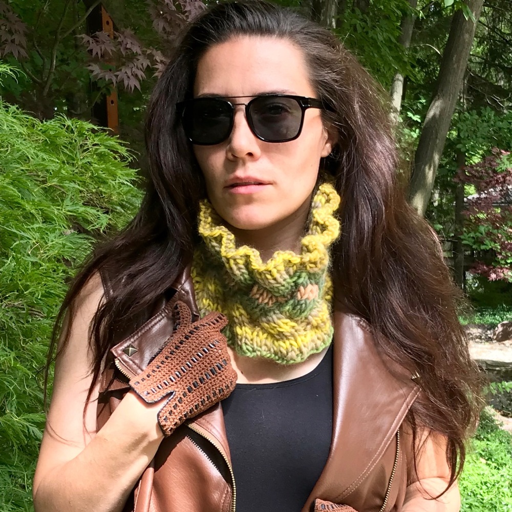 Handmade Style Neck Warmer (K32-5H) New Without Tags - Picture 5 of 8